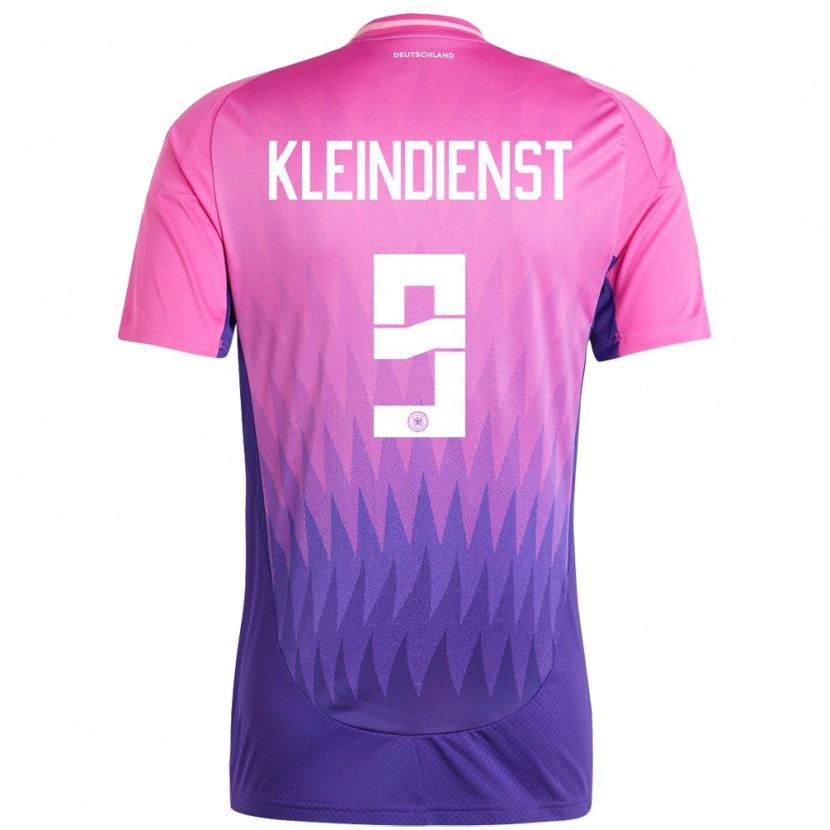 Danxen Hombre Camiseta Alemania Tim Kleindienst #9 Rosado Morado 2ª Equipación 24-26 La Camisa México