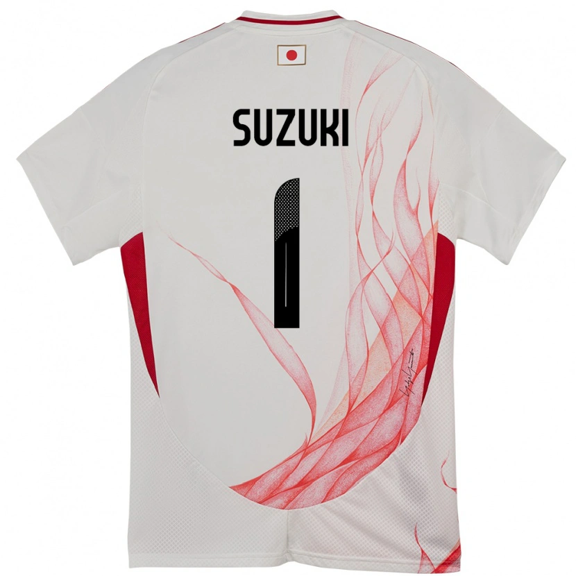Danxen Hombre Camiseta Japón Zion Suzuki #1 Blanco 2ª Equipación 24-26 La Camisa México