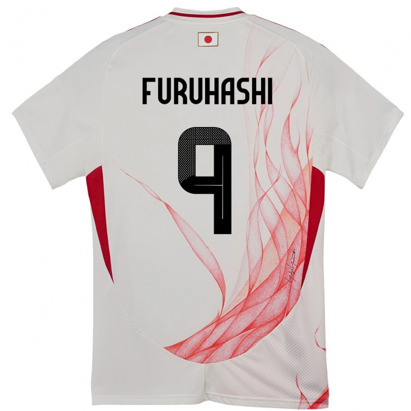Danxen Hombre Camiseta Japón Kyogo Furuhashi #9 Blanco 2ª Equipación 24-26 La Camisa México