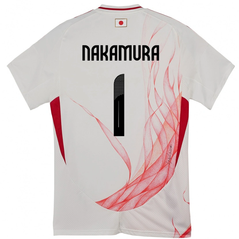 Danxen Hombre Camiseta Japón Keisuke Nakamura #1 Blanco 2ª Equipación 24-26 La Camisa México