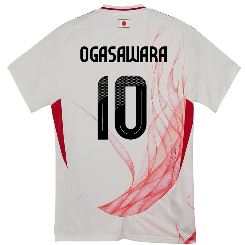 Danxen Hombre Camiseta Japón Hiro Ogasawara #10 Blanco 2ª Equipación 24-26 La Camisa México