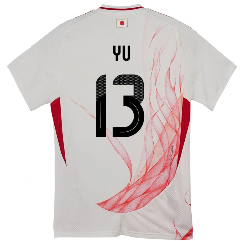 Danxen Hombre Camiseta Japón Yu Hirakawa #13 Blanco 2ª Equipación 24-26 La Camisa México