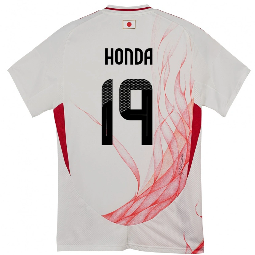 Danxen Hombre Camiseta Japón Fuchi Honda #19 Blanco 2ª Equipación 24-26 La Camisa México