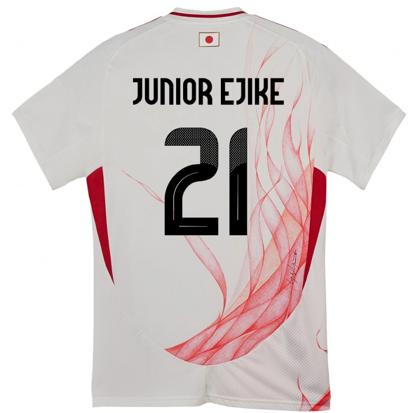 Danxen Hombre Camiseta Japón Ibuki Vincent Junior Ejike #21 Blanco 2ª Equipación 24-26 La Camisa México