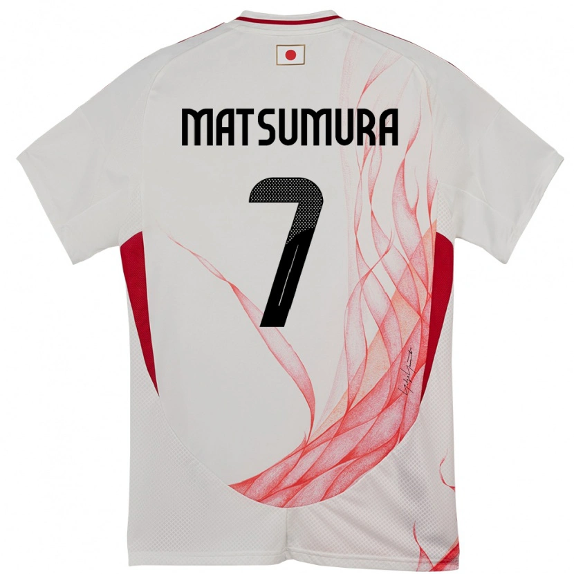 Danxen Hombre Camiseta Japón Kosuke Matsumura #7 Blanco 2ª Equipación 24-26 La Camisa México