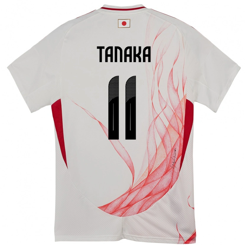 Danxen Hombre Camiseta Japón Mina Tanaka #11 Blanco 2ª Equipación 24-26 La Camisa México