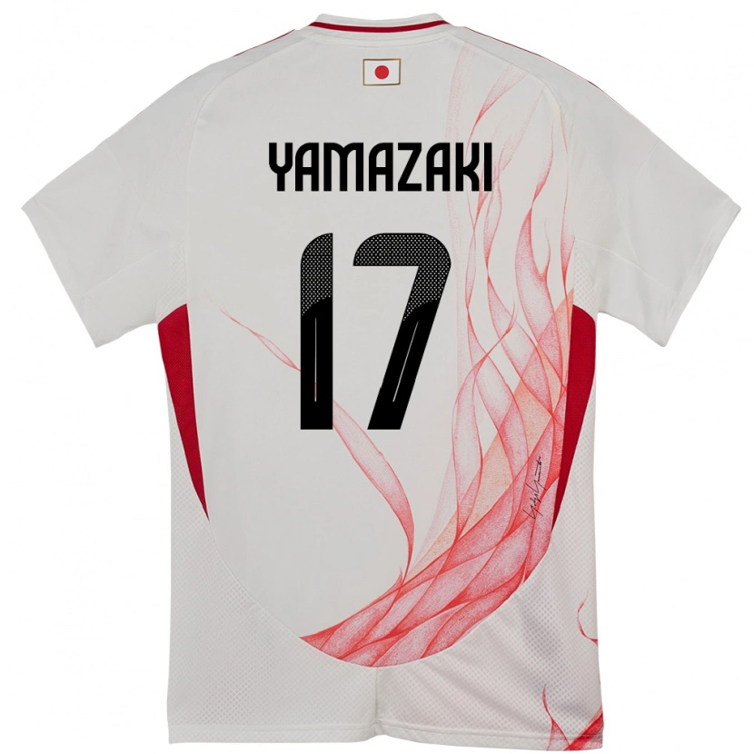 Danxen Hombre Camiseta Japón Taishin Yamazaki #17 Blanco 2ª Equipación 24-26 La Camisa México