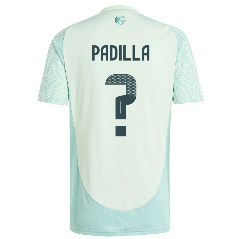 Danxen Hombre Camiseta México Álex Padilla #0 Lino Verde 2ª Equipación 24-26 La Camisa México