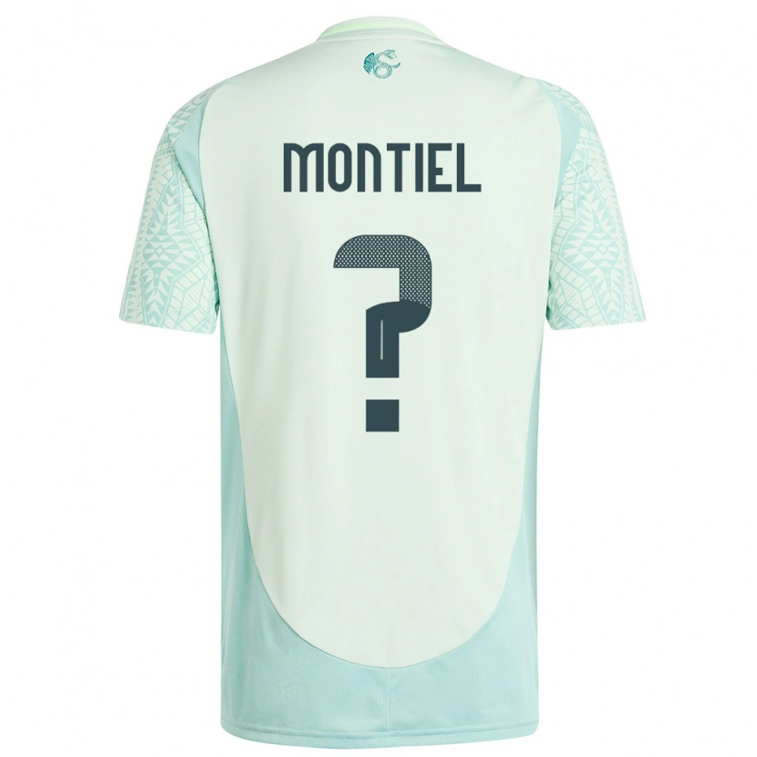 Danxen Hombre Camiseta México Elías Montiel #0 Lino Verde 2ª Equipación 24-26 La Camisa México
