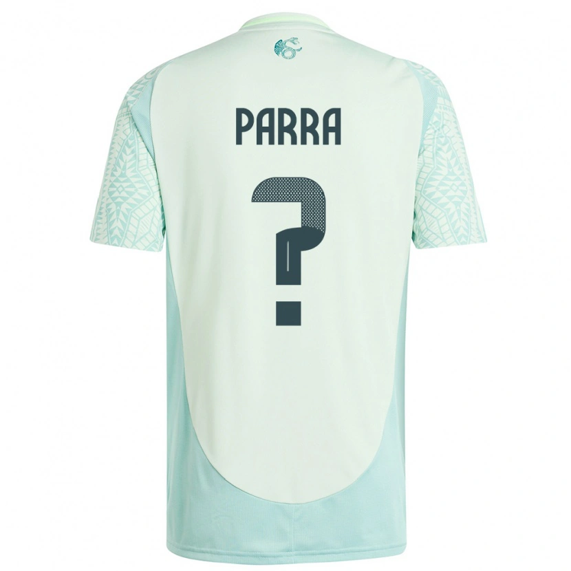 Danxen Hombre Camiseta México Bernardo Parra #0 Lino Verde 2ª Equipación 24-26 La Camisa México
