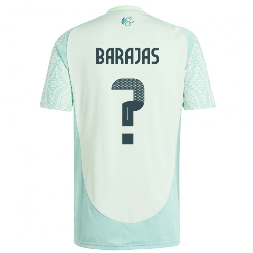 Danxen Hombre Camiseta México Fidel Barajas #0 Lino Verde 2ª Equipación 24-26 La Camisa México
