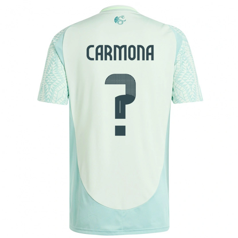 Danxen Hombre Camiseta México Luis Carmona #0 Lino Verde 2ª Equipación 24-26 La Camisa México
