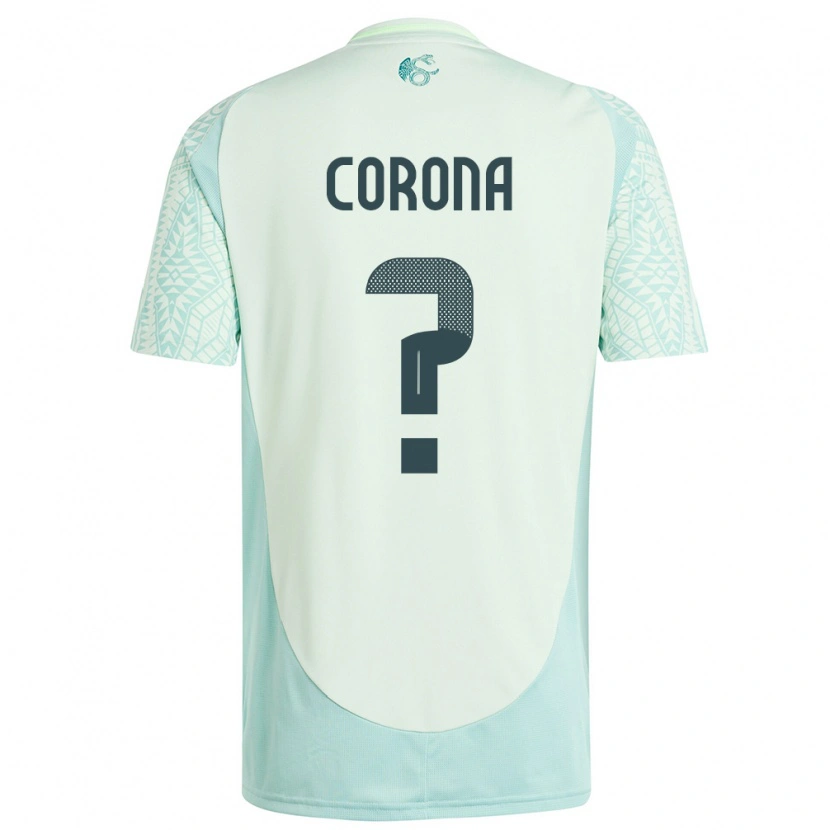 Danxen Hombre Camiseta México Michael Corona #0 Lino Verde 2ª Equipación 24-26 La Camisa México
