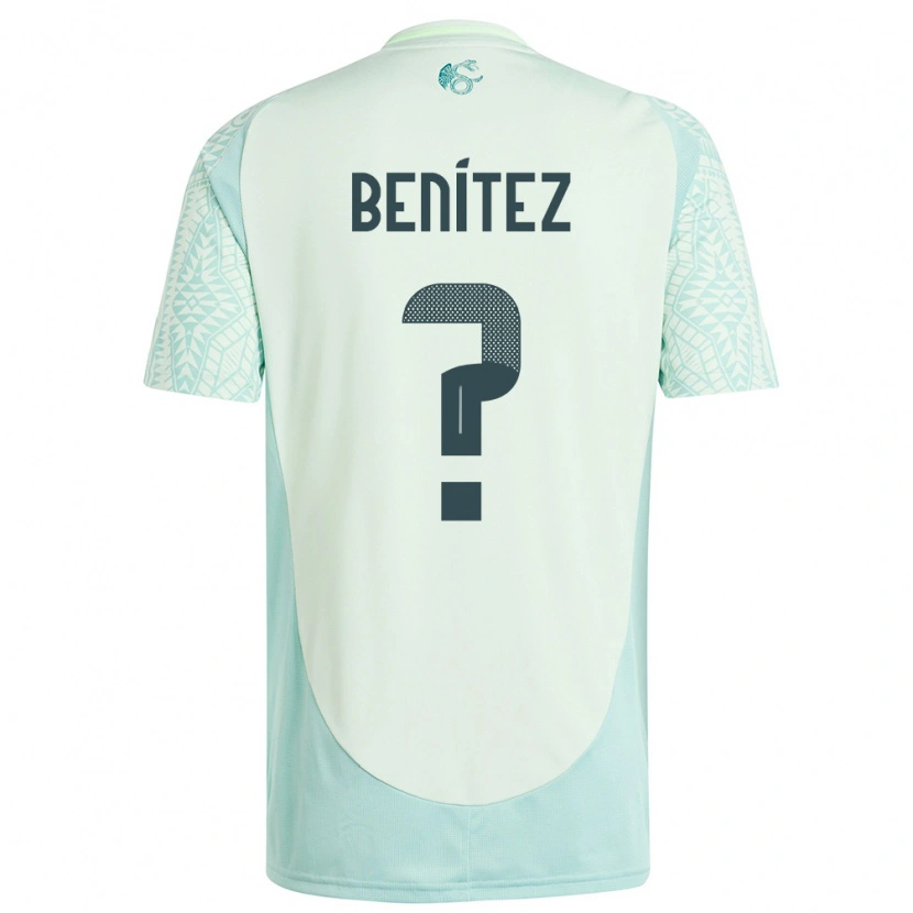 Danxen Hombre Camiseta México Gianluca Benítez #0 Lino Verde 2ª Equipación 24-26 La Camisa México