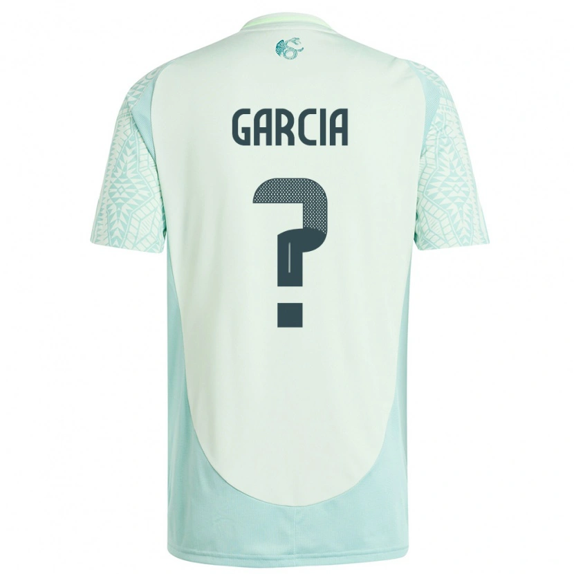 Danxen Hombre Camiseta México Giovani Garcia #0 Lino Verde 2ª Equipación 24-26 La Camisa México