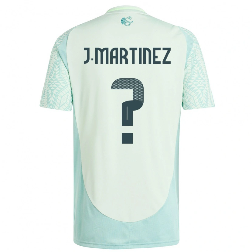 Danxen Hombre Camiseta México Juan Martínez #0 Lino Verde 2ª Equipación 24-26 La Camisa México