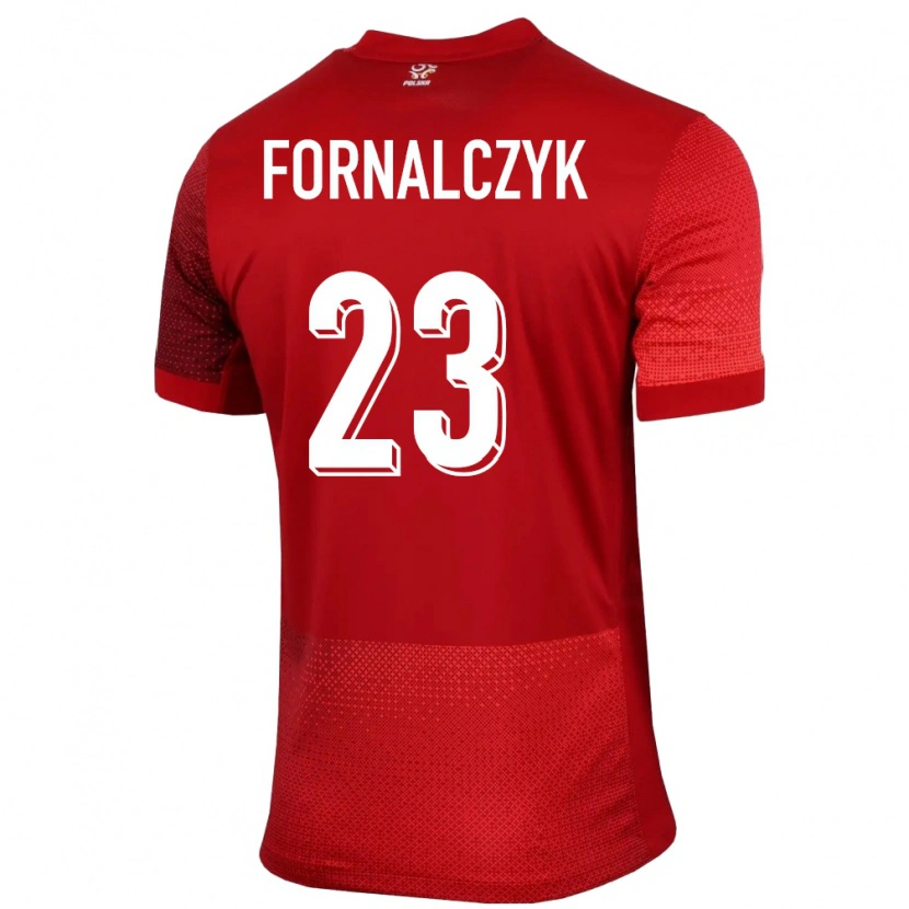 Danxen Hombre Camiseta Polonia Mariusz Fornalczyk #23 Rojo 2ª Equipación 24-26 La Camisa México