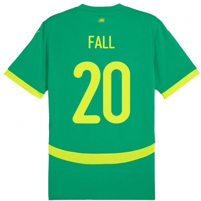 Danxen Hombre Camiseta Senegal Korka Fall #20 Verde 2ª Equipación 24-26 La Camisa México