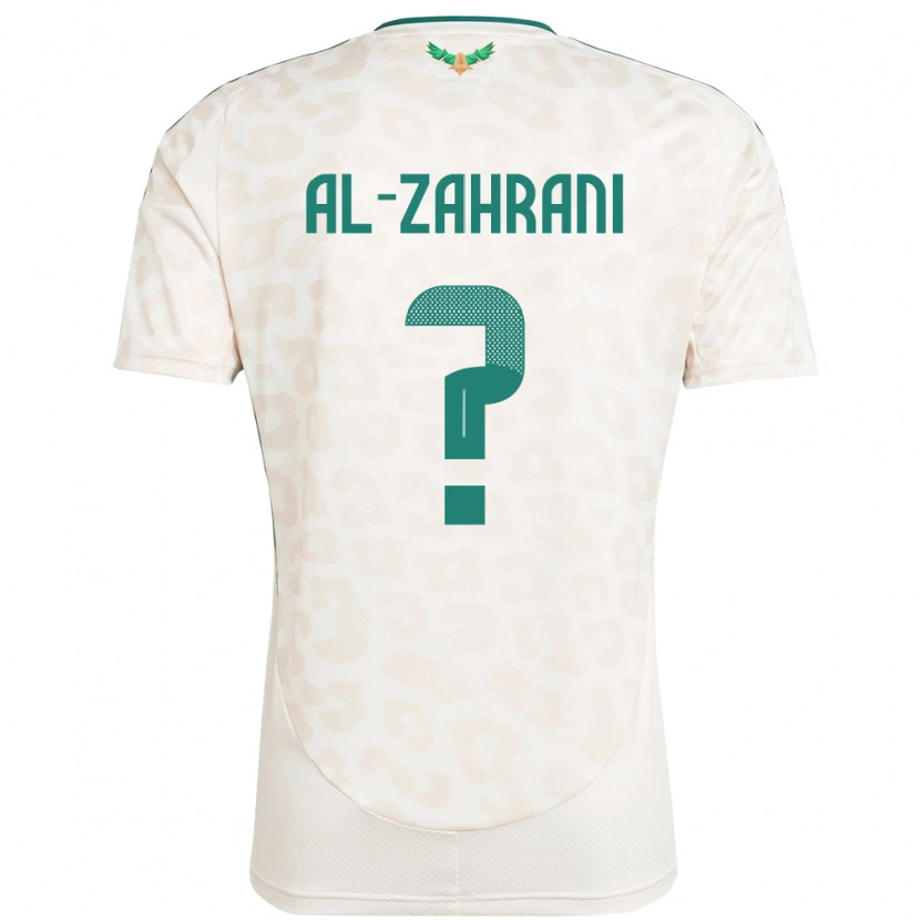 Danxen Hombre Camiseta Arabia Saudita Anas Al-Zahrani #0 Blanco 2ª Equipación 24-26 La Camisa México