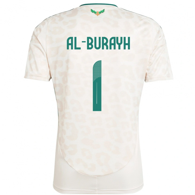 Danxen Hombre Camiseta Arabia Saudita Mahmoud Al-Burayh #1 Blanco 2ª Equipación 24-26 La Camisa México