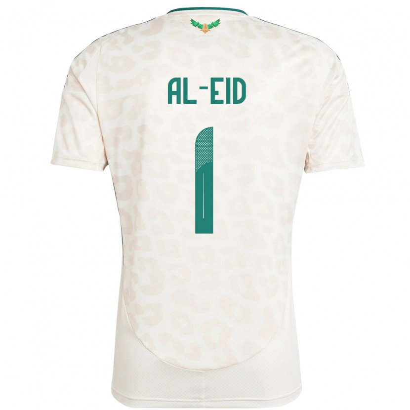 Danxen Hombre Camiseta Arabia Saudita Mousa Al-Eid #1 Blanco 2ª Equipación 24-26 La Camisa México