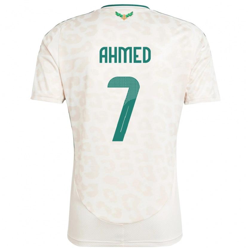 Danxen Hombre Camiseta Arabia Saudita Thari Ahmed #7 Blanco 2ª Equipación 24-26 La Camisa México
