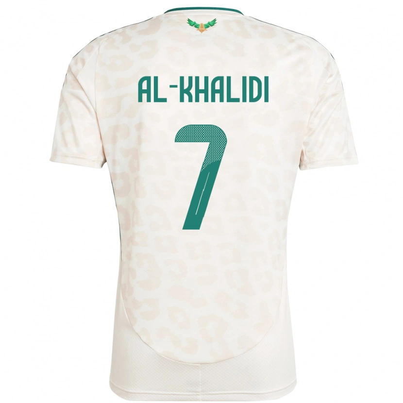 Danxen Hombre Camiseta Arabia Saudita Tamim Al-Khalidi #7 Blanco 2ª Equipación 24-26 La Camisa México