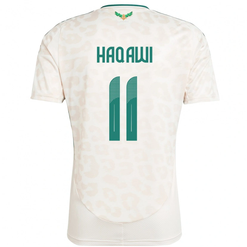 Danxen Hombre Camiseta Arabia Saudita Saad Haqawi #11 Blanco 2ª Equipación 24-26 La Camisa México