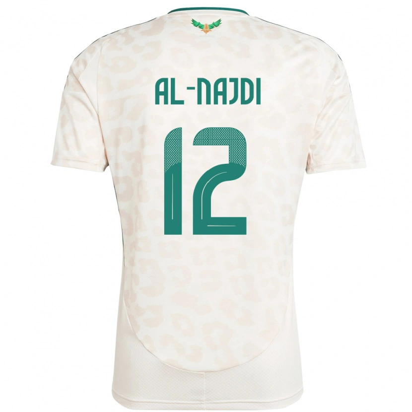 Danxen Hombre Camiseta Arabia Saudita Salem Al-Najdi #12 Blanco 2ª Equipación 24-26 La Camisa México