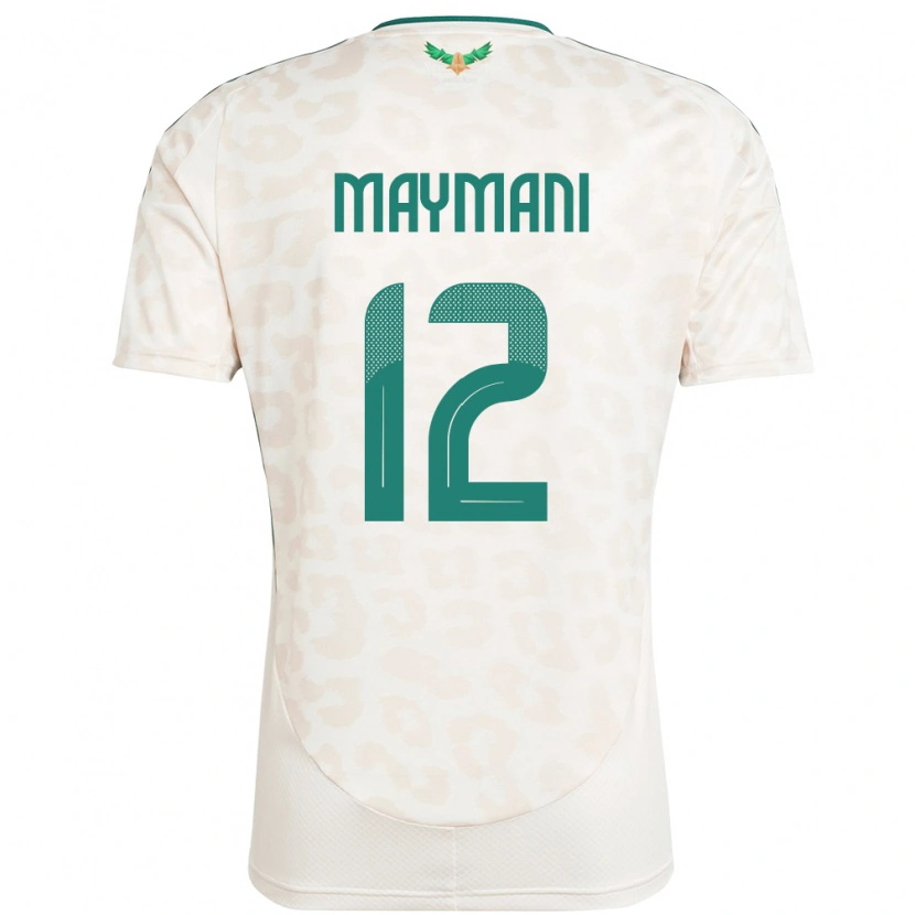 Danxen Hombre Camiseta Arabia Saudita Ammar Maymani #12 Blanco 2ª Equipación 24-26 La Camisa México
