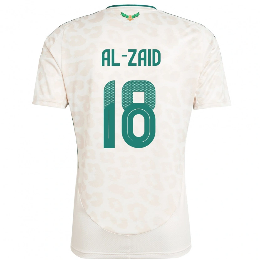 Danxen Hombre Camiseta Arabia Saudita Suhayb Al-Zaid #18 Blanco 2ª Equipación 24-26 La Camisa México