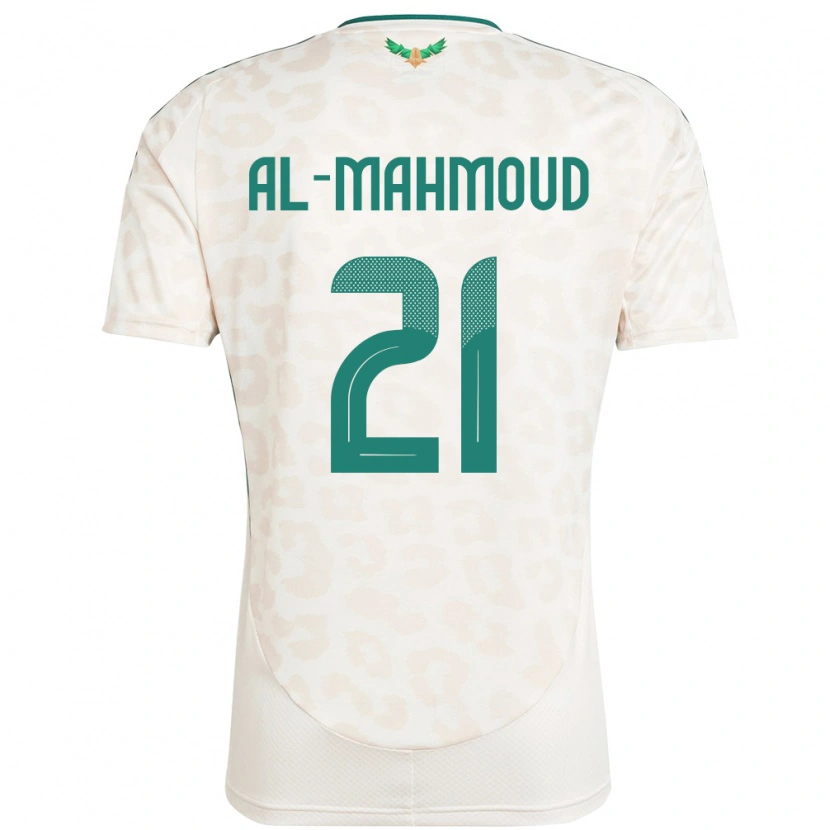 Danxen Hombre Camiseta Arabia Saudita Mohammed Al-Mahmoud #21 Blanco 2ª Equipación 24-26 La Camisa México
