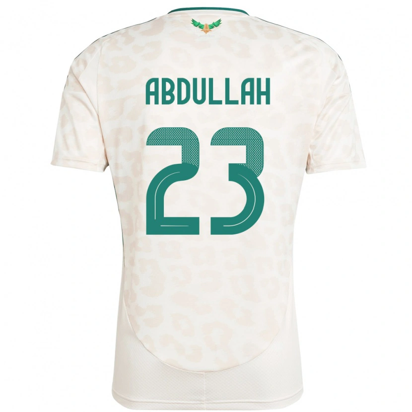 Danxen Hombre Camiseta Arabia Saudita Nawaf Abdullah #23 Blanco 2ª Equipación 24-26 La Camisa México