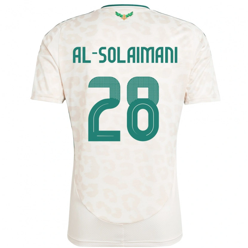 Danxen Hombre Camiseta Arabia Saudita Solaiman Al-Solaimani #28 Blanco 2ª Equipación 24-26 La Camisa México