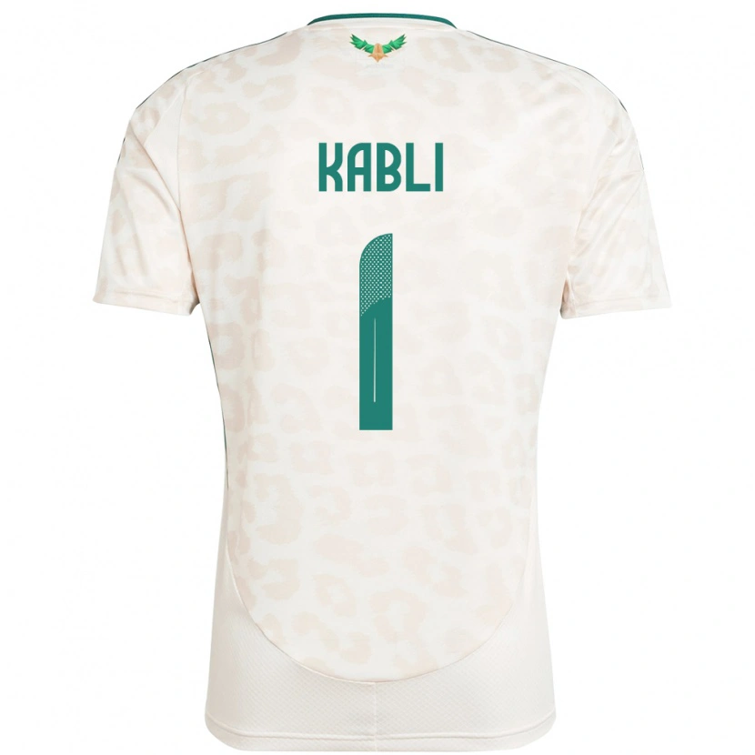 Danxen Hombre Camiseta Arabia Saudita Bader Kabli #1 Blanco 2ª Equipación 24-26 La Camisa México