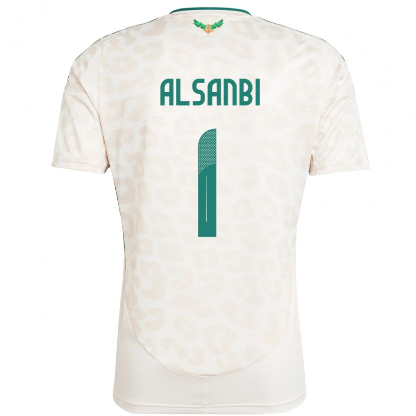 Danxen Hombre Camiseta Arabia Saudita Abdulrahman Alsanbi #1 Blanco 2ª Equipación 24-26 La Camisa México