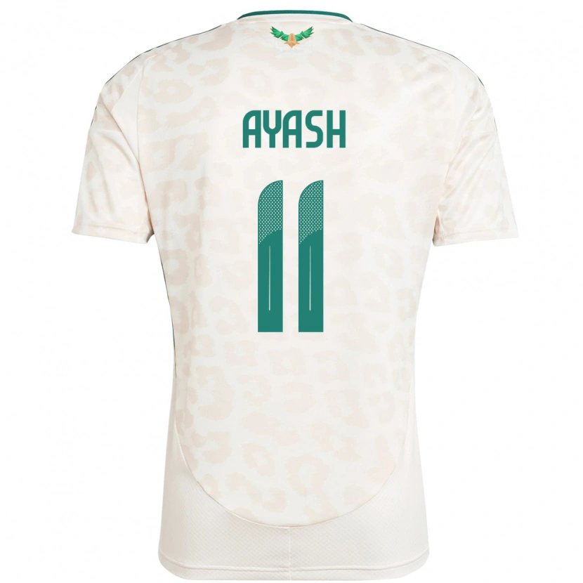 Danxen Hombre Camiseta Arabia Saudita Ziyad Ayash #11 Blanco 2ª Equipación 24-26 La Camisa México