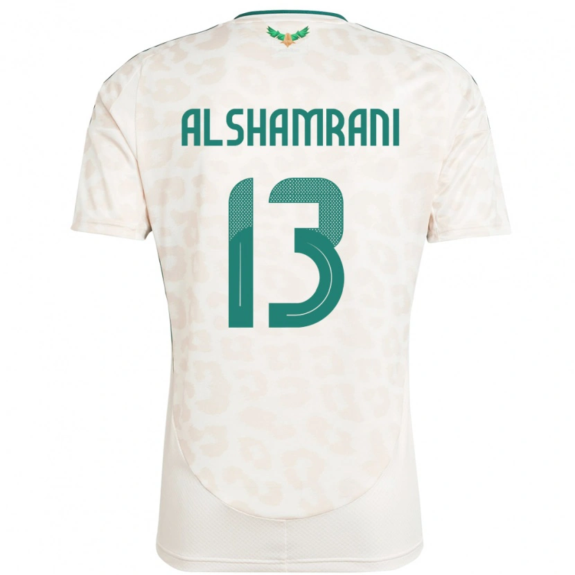 Danxen Hombre Camiseta Arabia Saudita Farha Alshamrani #13 Blanco 2ª Equipación 24-26 La Camisa México