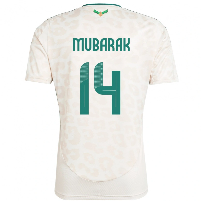 Danxen Hombre Camiseta Arabia Saudita Al Bandari Mubarak #14 Blanco 2ª Equipación 24-26 La Camisa México