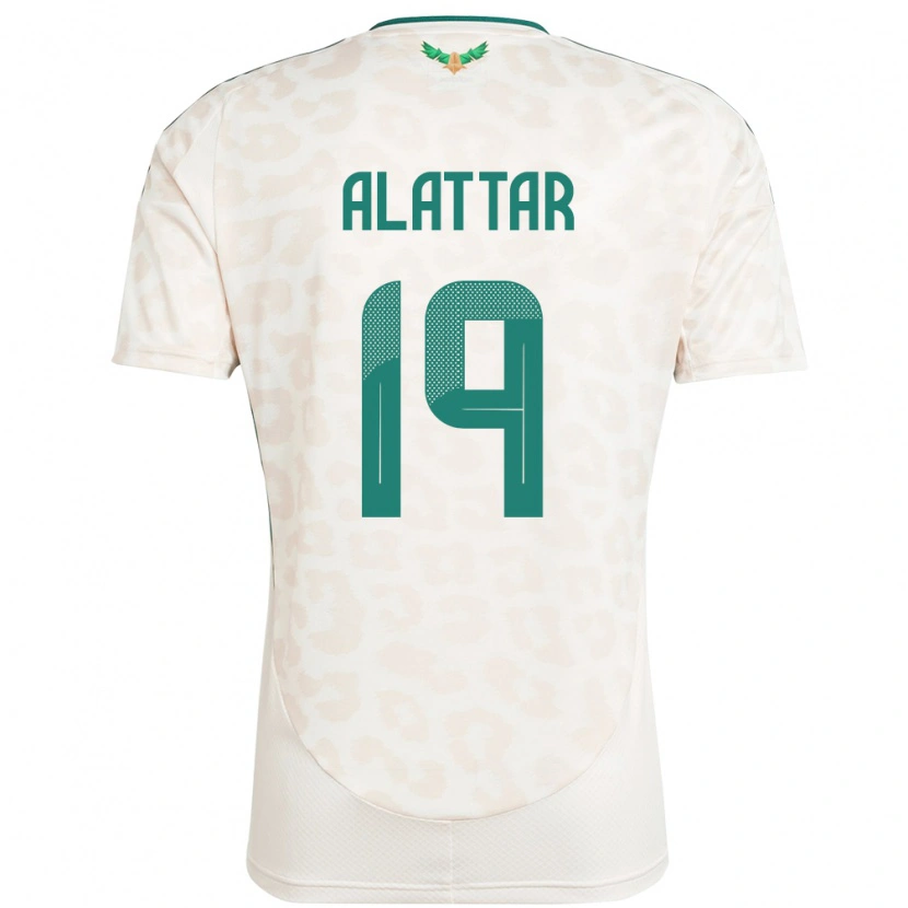 Danxen Hombre Camiseta Arabia Saudita Ramiz Alattar #19 Blanco 2ª Equipación 24-26 La Camisa México