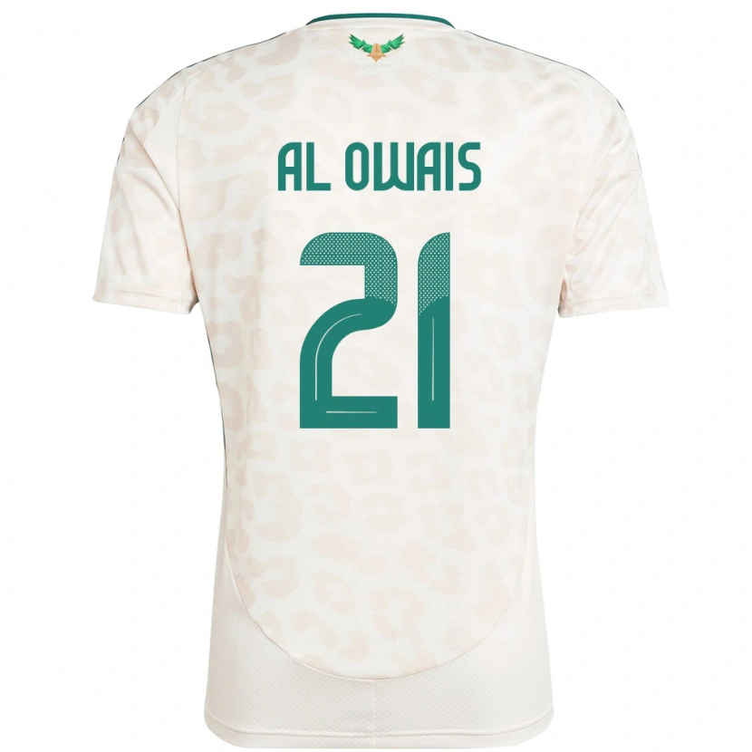 Danxen Hombre Camiseta Arabia Saudita Mohammed Al Owais #21 Blanco 2ª Equipación 24-26 La Camisa México