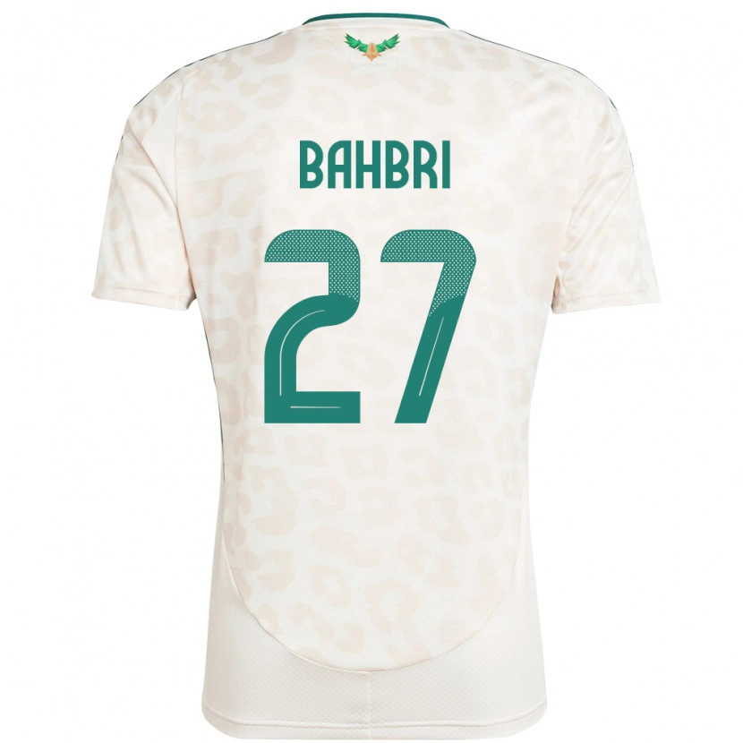Danxen Hombre Camiseta Arabia Saudita Hatan Bahbri #27 Blanco 2ª Equipación 24-26 La Camisa México