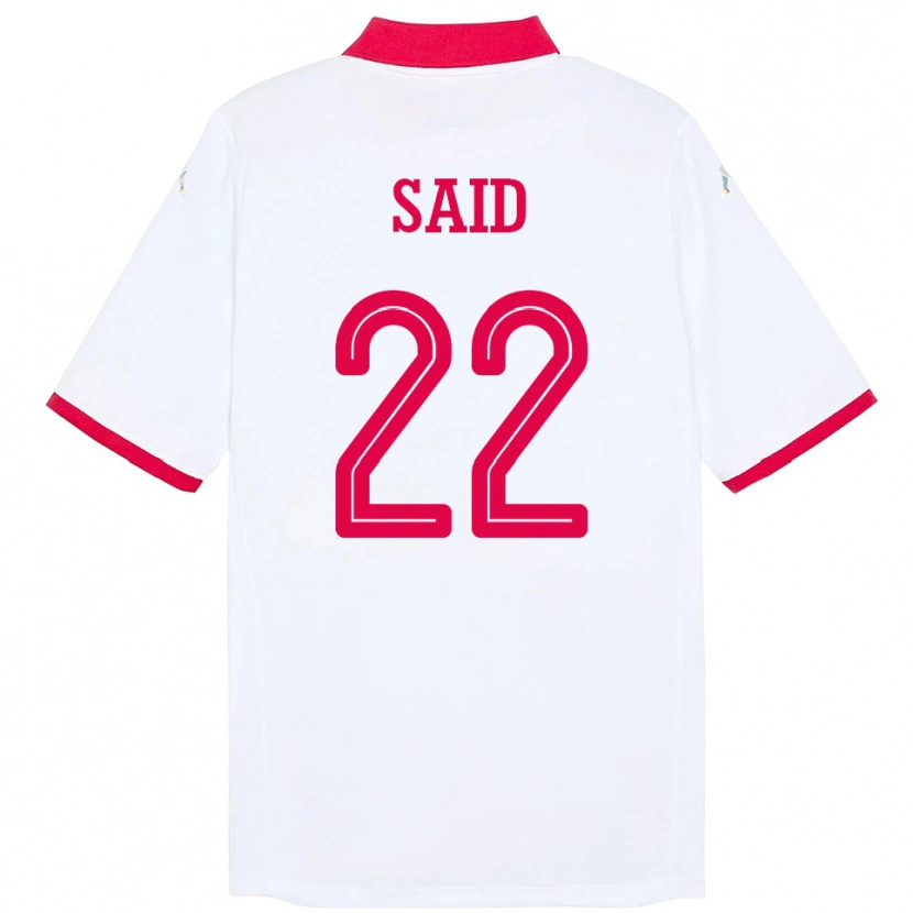 Danxen Hombre Camiseta Túnez Bechir Ben Said #22 Blanco 2ª Equipación 24-26 La Camisa México