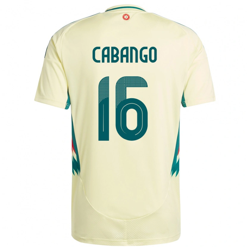 Danxen Hombre Camiseta Gales Ben Cabango #16 Beige Amarillo 2ª Equipación 24-26 La Camisa México