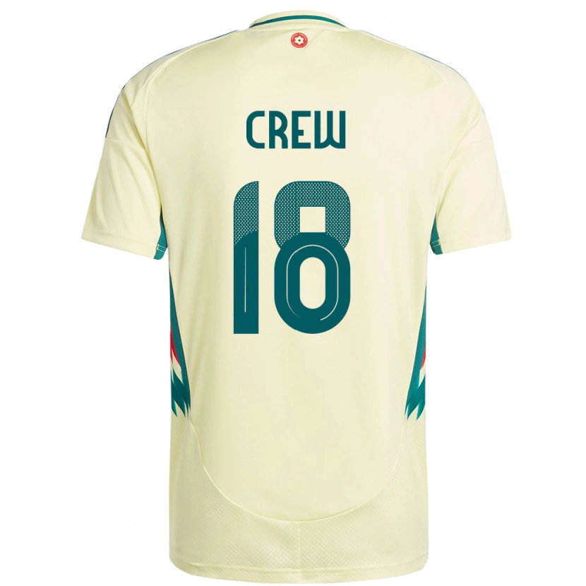 Danxen Hombre Camiseta Gales Charlie Crew #18 Beige Amarillo 2ª Equipación 24-26 La Camisa México