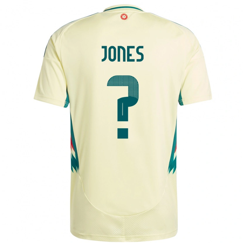 Danxen Hombre Camiseta Gales Iestyn Jones #0 Beige Amarillo 2ª Equipación 24-26 La Camisa México