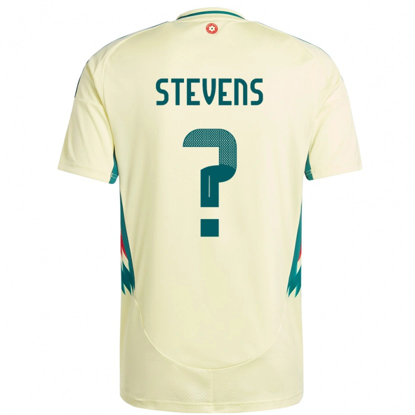 Danxen Hombre Camiseta Gales Charlie Stevens #0 Beige Amarillo 2ª Equipación 24-26 La Camisa México