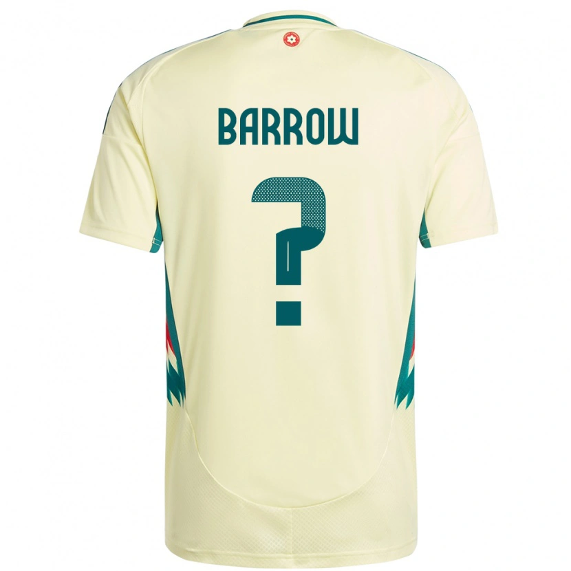 Danxen Hombre Camiseta Gales Harry Barrow #0 Beige Amarillo 2ª Equipación 24-26 La Camisa México