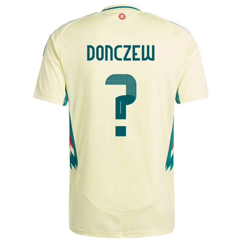 Danxen Hombre Camiseta Gales Axel Donczew #0 Beige Amarillo 2ª Equipación 24-26 La Camisa México