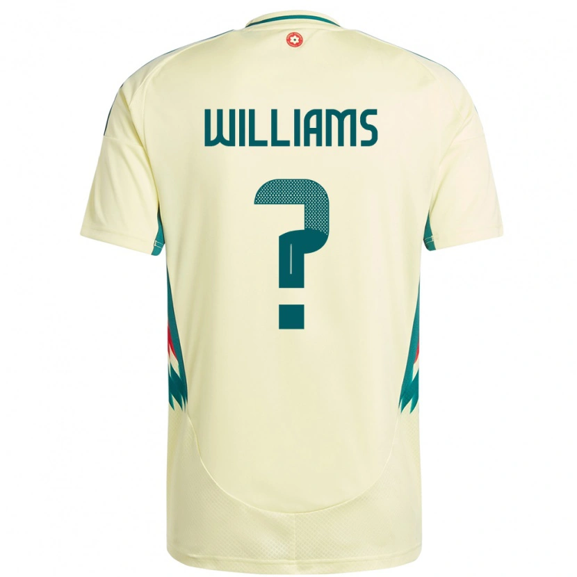 Danxen Hombre Camiseta Gales Fabian Williams #0 Beige Amarillo 2ª Equipación 24-26 La Camisa México